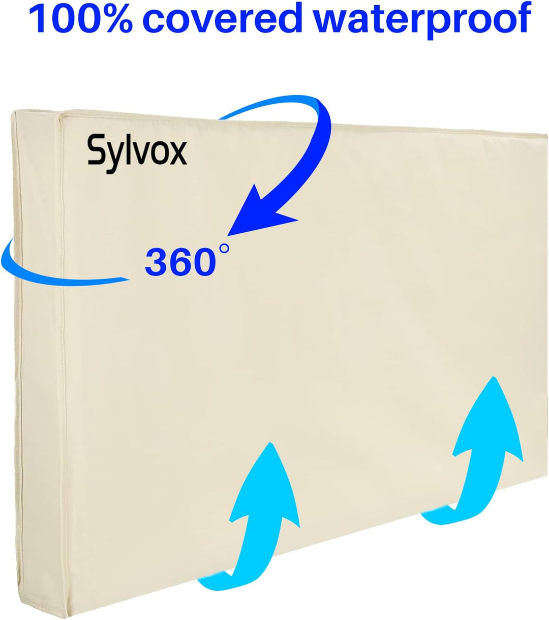 SYLVOX Outdoor wasserdichte Abdeckung für TV 75 zoll mit vollständig unterer Abdeckung, ausserhalb F