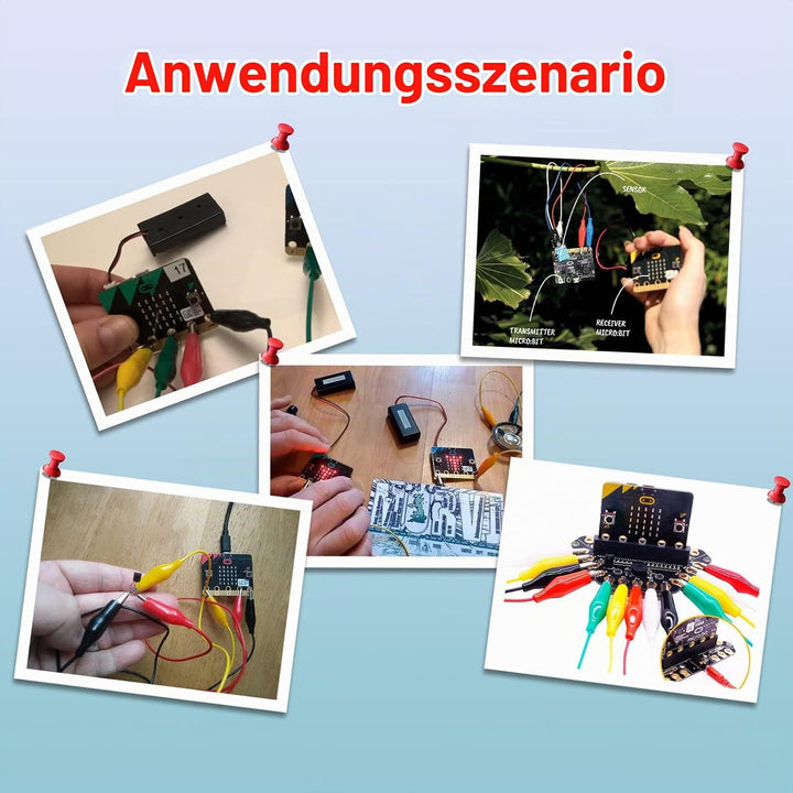 KEYESTUDIO BBC Micro:bit Basic Starter Kit mit Micro Bit V2.2, grafischer Programmierung, integriert