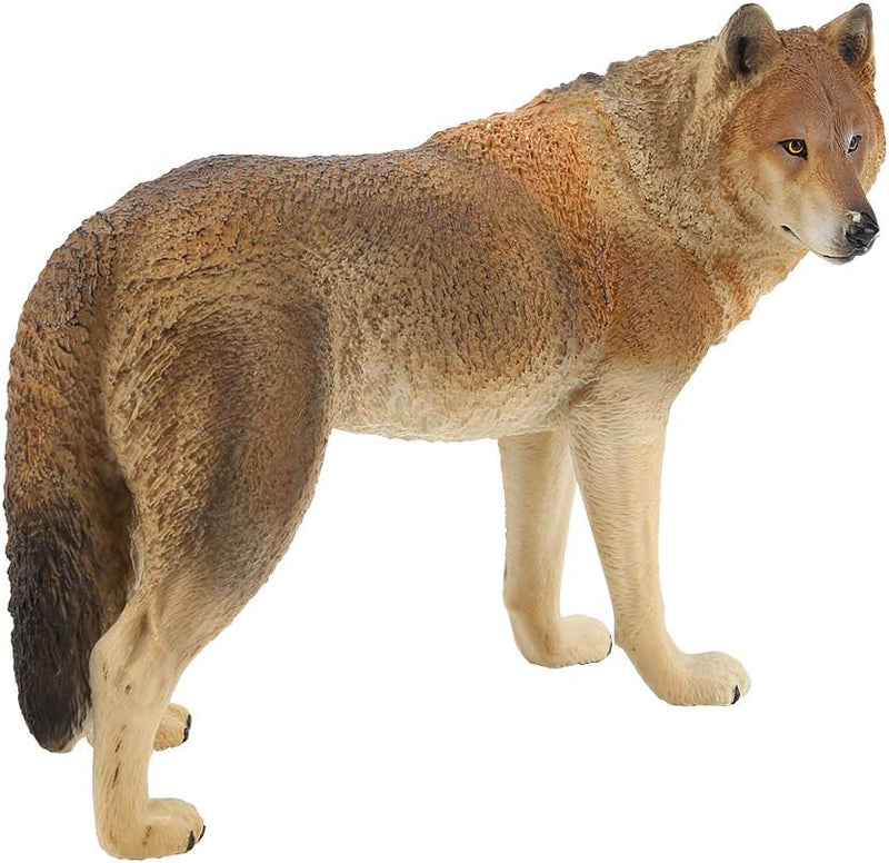 Wolf Figur, Miniatur Solid Plastic Simulation Wildlife Tiermodell Pädagogisches Spielzeug Dekorative