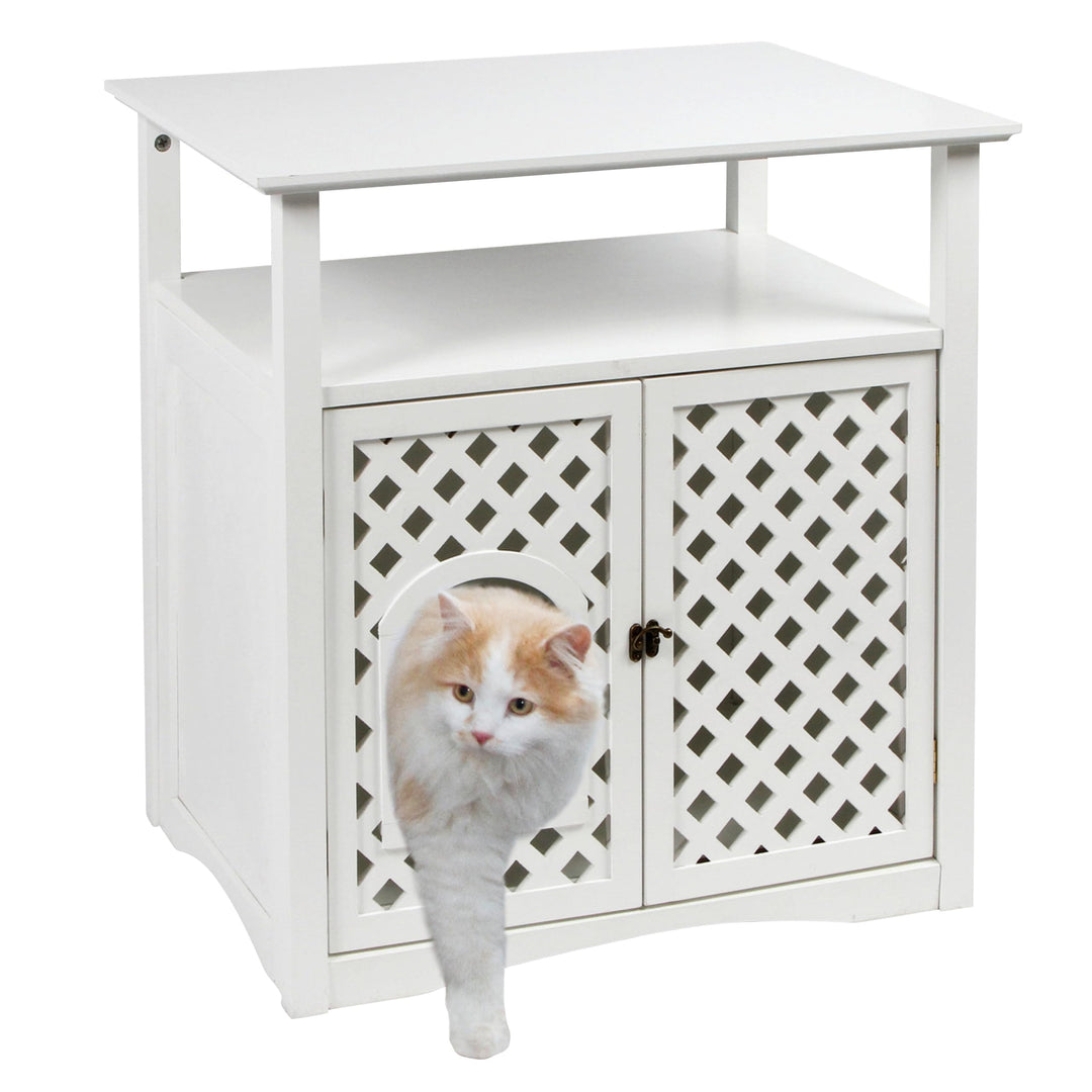 Kerbl 82662 Katzenschrank Helena, 64 x 46 x 65 cm, weiss, 1 Stück (1er Pack)