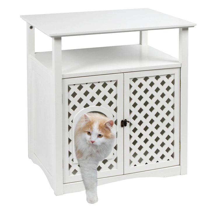 Kerbl 82662 Katzenschrank Helena, 64 x 46 x 65 cm, weiss, 1 Stück (1er Pack)