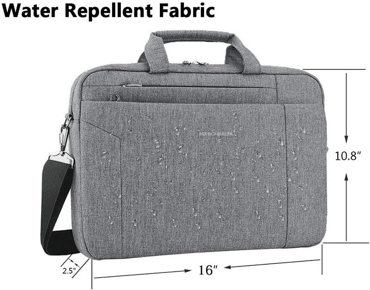 KROSER Laptop Tasche 15.6 Zoll Notebooktasche Aktentasche Tablet Tasche Schulter Umhängetasche Wasse