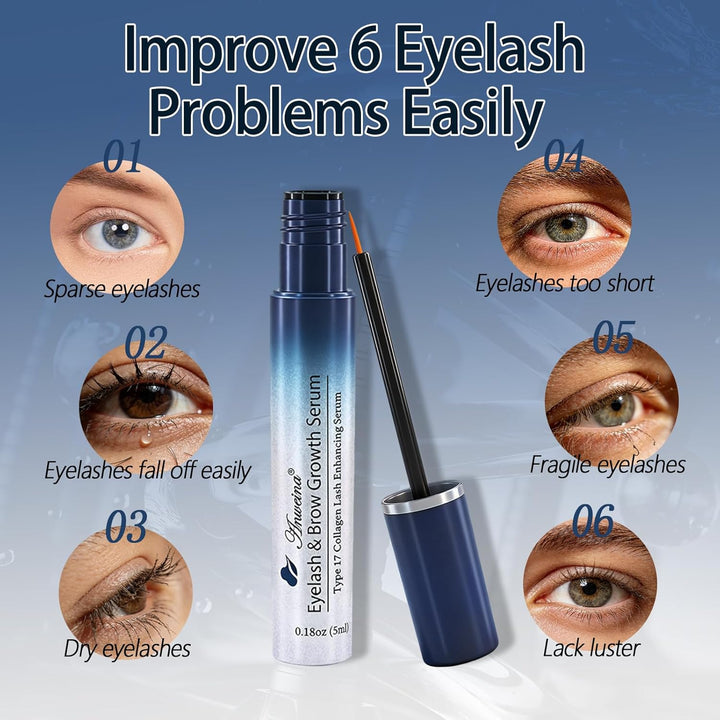 Wimpernserum Ohne Hormone, Wimpernwachstumsserum, Lash Serum Augenbrauenverstärker, Wimpernserum für