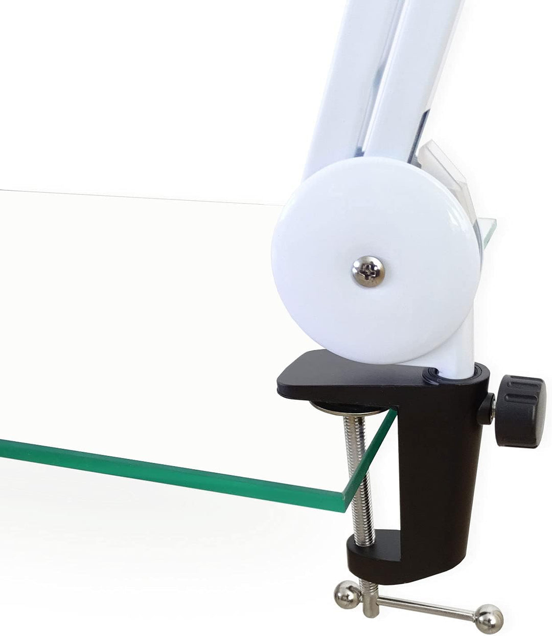 keepdrum MS138 WH Tisch-Mikrofonarm Podcast-Mikrofonstativ Weiss MS138 Gelenkarm Weiss, MS138 Gelenk