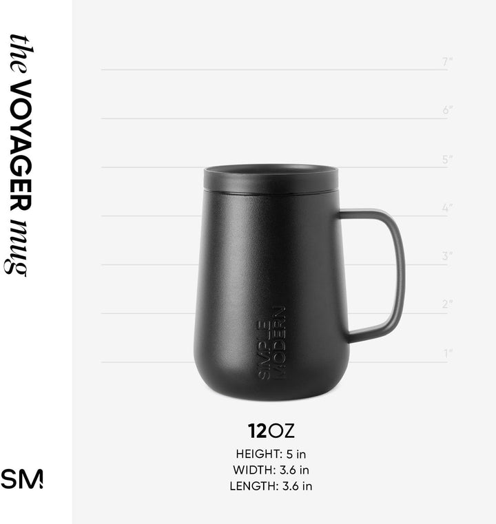 Simple Modern Reise-Kaffeetasse mit Griff | Isolierter Edelstahl-Eiskaffeebecher Teetasse | Geschenk