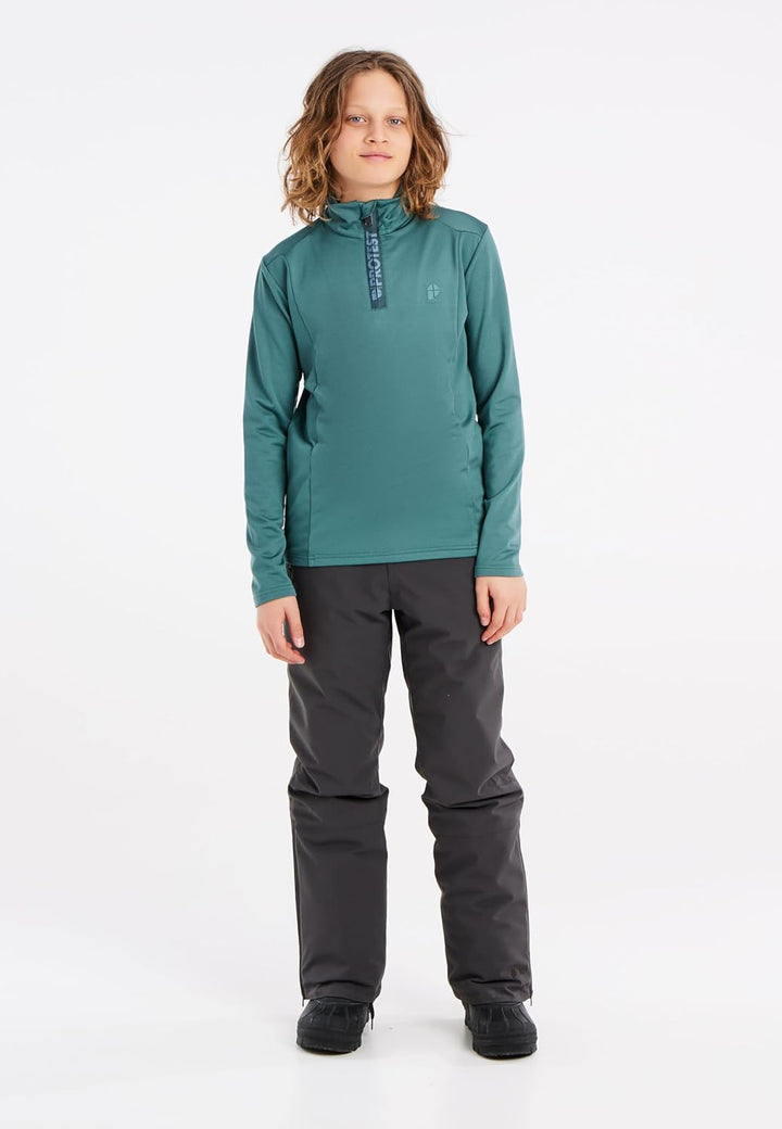 Protest Jungen 1/4-reissverschluss WILLOWY JR 152 Atlantic Green, 152 Atlantic Green