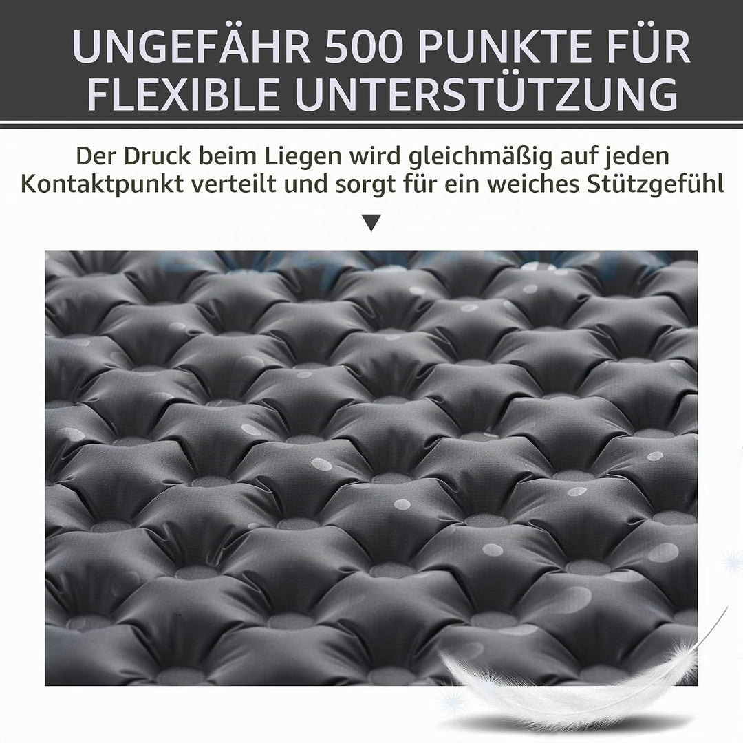 Naturehike Ultraleichte Selbstaufblasende Isomatte, Aufblasbare Campingmatte 3,5R, Langlebige, Tragb