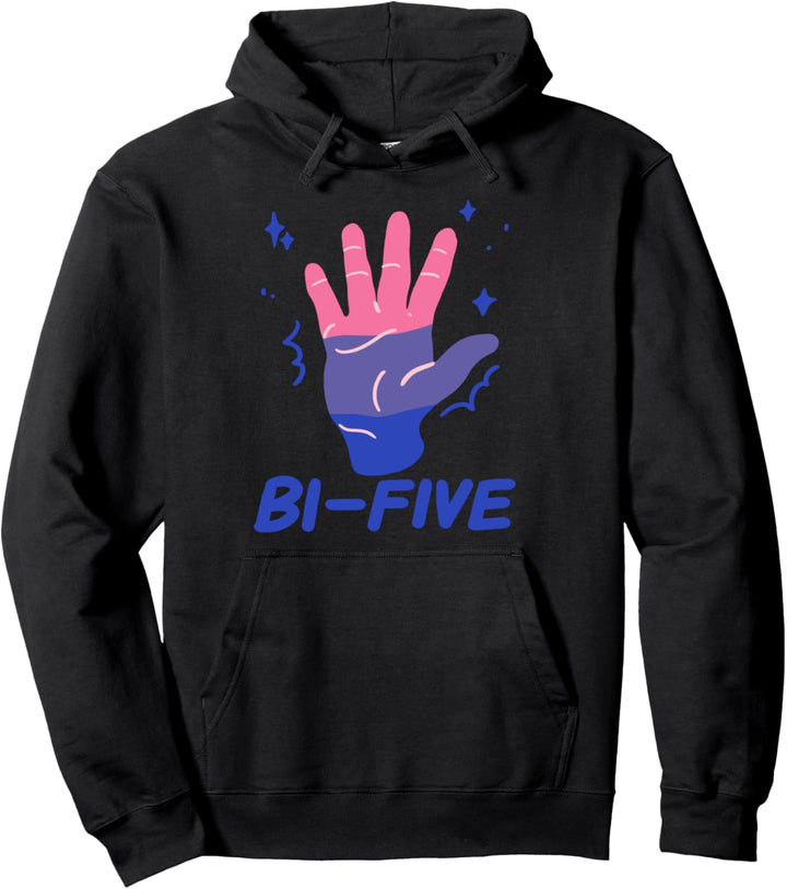 Bi-Five High Five Bisexuell LGBTQ Pride Flagge Lustig Pullover Hoodie