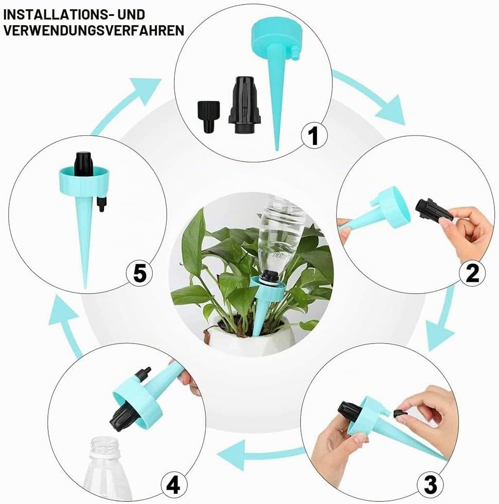 MEISHANG 12PCS Automatische Bewässerung von Pflanzen - Blumen - Garten,TopfpflanzenGarten Pflanzen B
