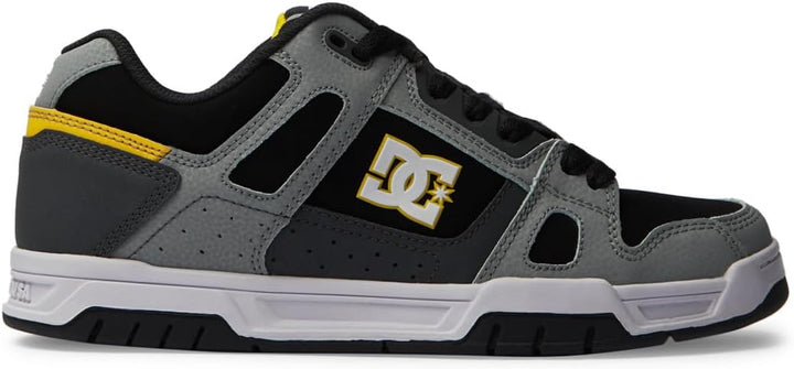 DC Shoes Herren StagSneaker 38.5 EU Grey Yellow, 38.5 EU Grey Yellow