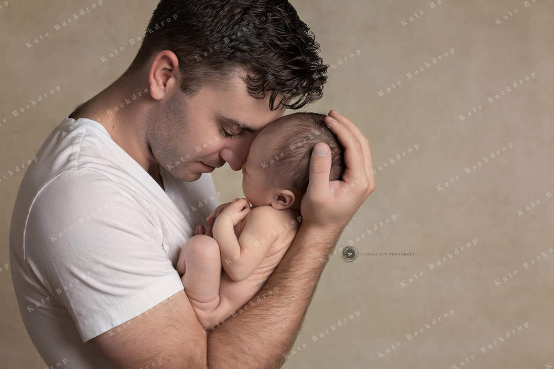 Kate 2x3m Foto Hintergrund Hellbraun Fotohintergrund Mikrofaser Foto Kulisse für Fotografie Verschwo