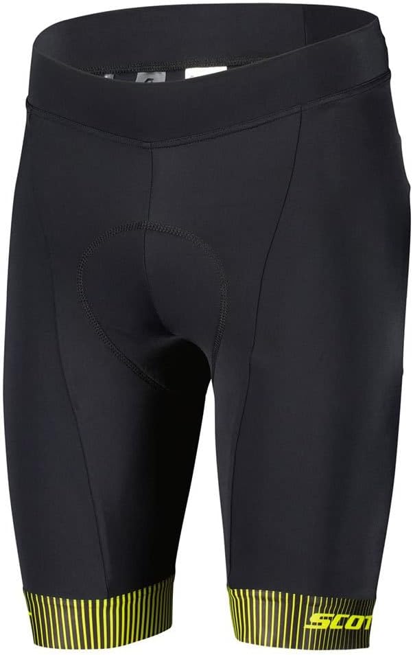 SCOTT RC Team ++ Fahrrad Hose kurz schwarz/weiss 2024 XXL Black/Sulphur Yellow, XXL Black/Sulphur Ye