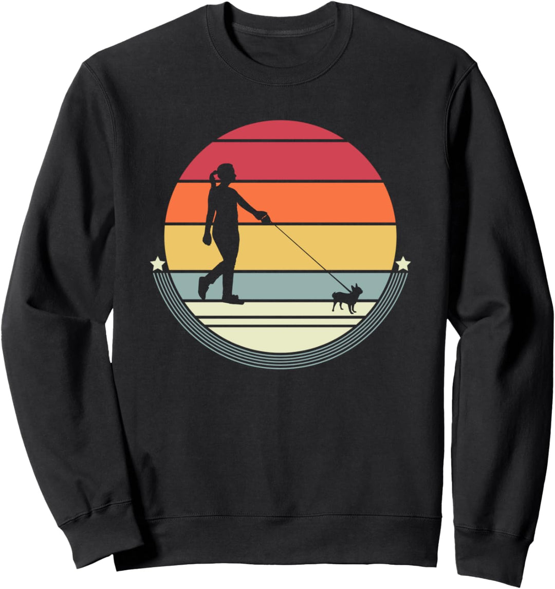 Chihuahua Silhouette Hundebesitzer Frauen Mama Frauchen Sweatshirt