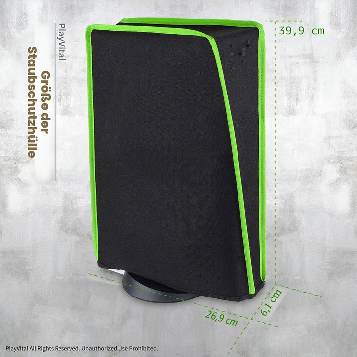 PlayVital Staubhülle für ps5,Staubschutze Hülle Spritzwasserdichte Tasche,Schutzhülle Abdeckung Case