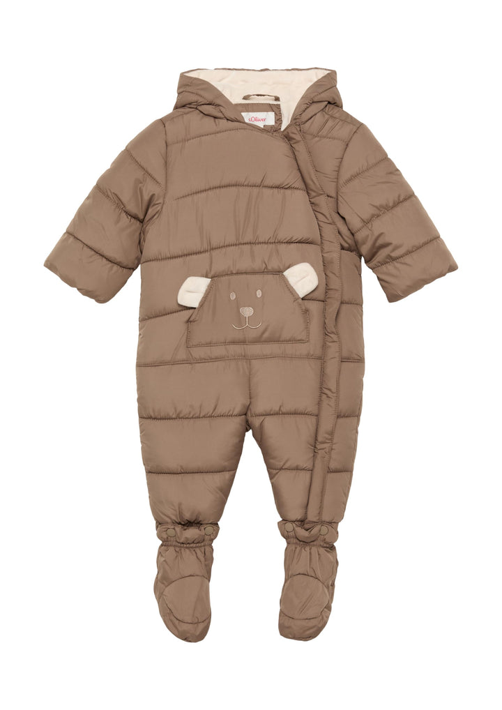 s.Oliver Junior Jungen 2149786 Schneeanzug mit Kapuze 92 Braun 8612, 92 Braun 8612