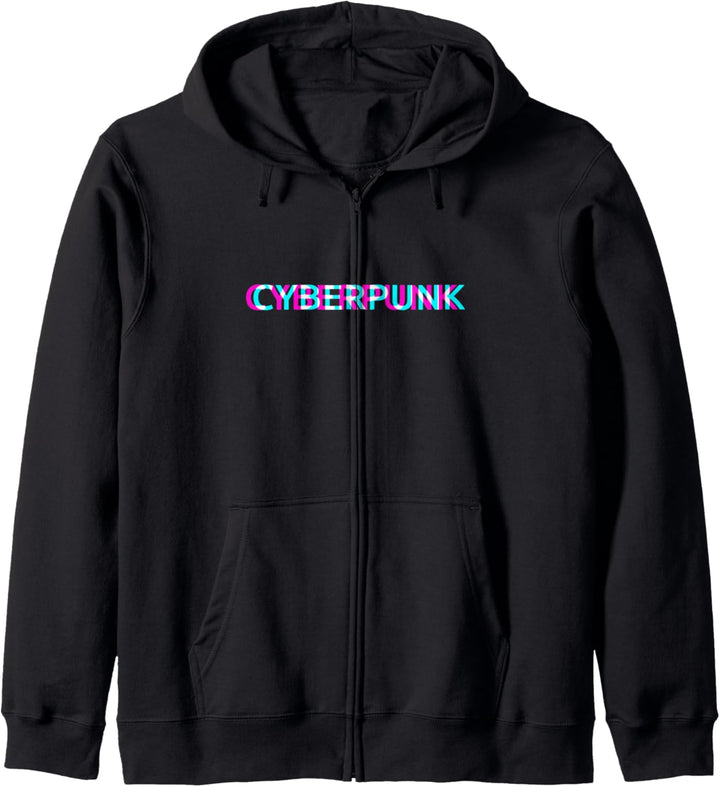 Cyberpunk Outrun Vaporwave Retrowave Synthwave Aesthetic Kapuzenjacke