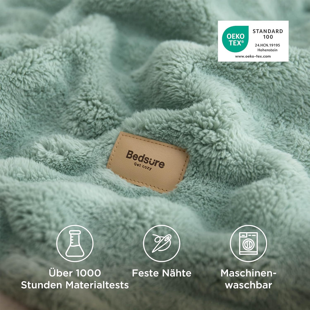 BEDSURE Bubble Decke - Kuscheldecke Flauschig, Sofadecke, Wolldecke & Fleecedecke, Weiche Warme Deck