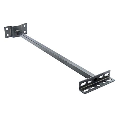 LEDUNI Halterung mit Arm zur Montage von Scheinwerfern an der Wand, 70 cm, Material Stahl, schwarzes