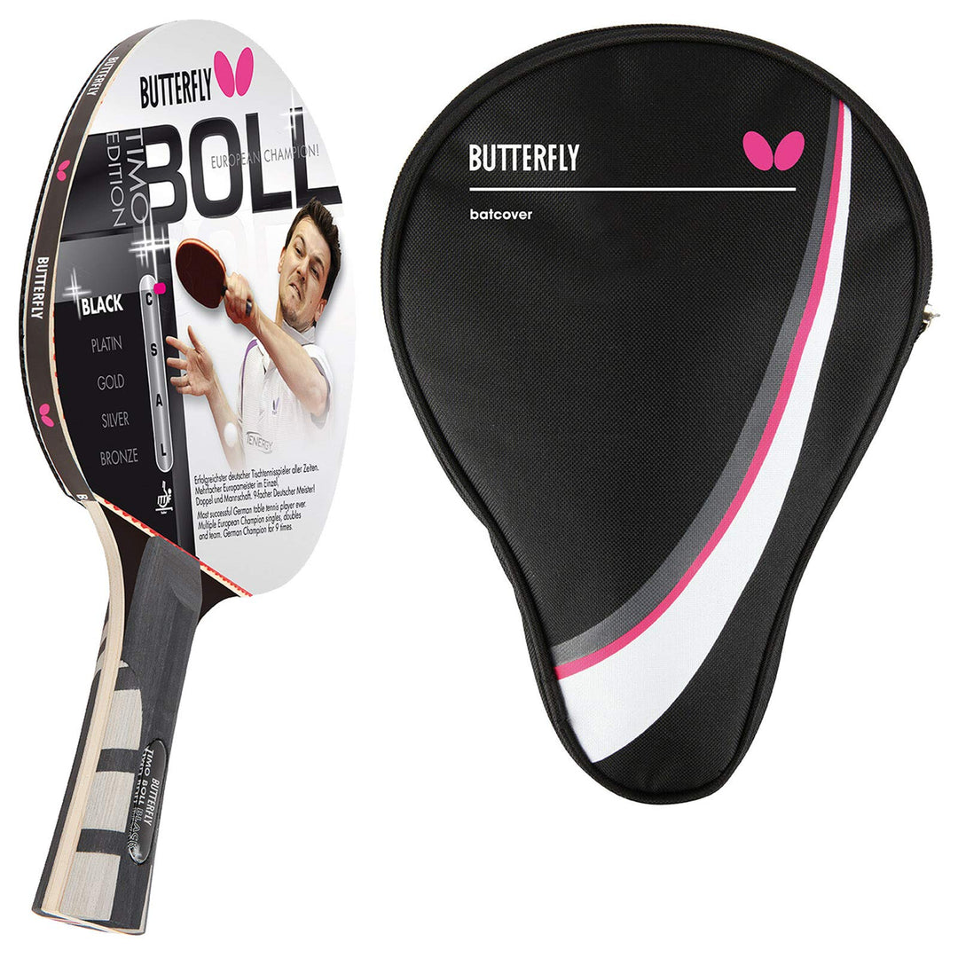 Butterfly® Timo Boll Black 85030 Tischtennisschläger | Tischtennis Racket Bat Profi Wettkampfschläge
