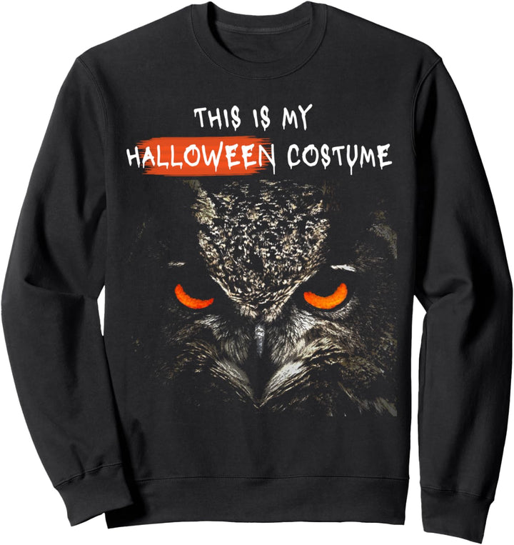Das ist Halloween Kostüm Lustige Eule Männer Frauen Kinder Sweatshirt
