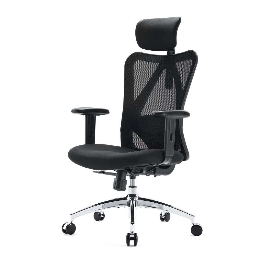 SIHOO Bürostuhl Ergonomischer Schreibtischstuhl, Drehstuhl hat Verstellbarer Lordosenstütze, Kopfstü