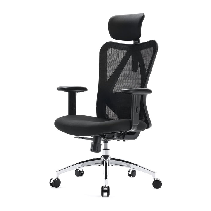 SIHOO Bürostuhl Ergonomischer Schreibtischstuhl, Drehstuhl hat Verstellbarer Lordosenstütze, Kopfstü