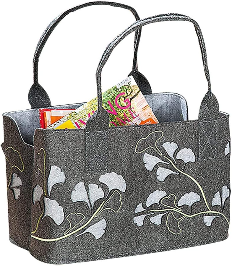 GILDE Filztasche Lotus Laser, 40 cm, Einkaufstasche/Holztasche/Strandtasche - reissfest & trägt viel