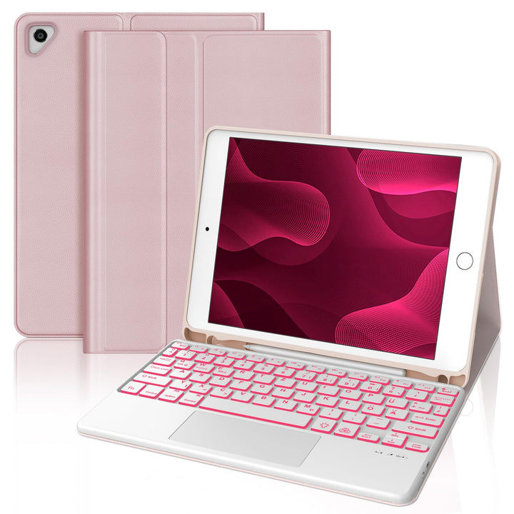 IVEOPPE Tastatur für iPad 6. Generation Con Touchpad - Hülle Tastatur für iPad 9.7, Magnetisch Abneh