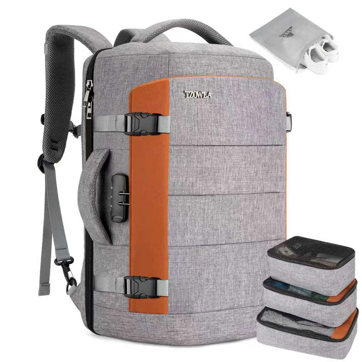 Tzowla ReiseRucksack Laptop Handgepäck Rucksack 40l für Damen und Herren,Fluggenehmigung,Grosses Fas