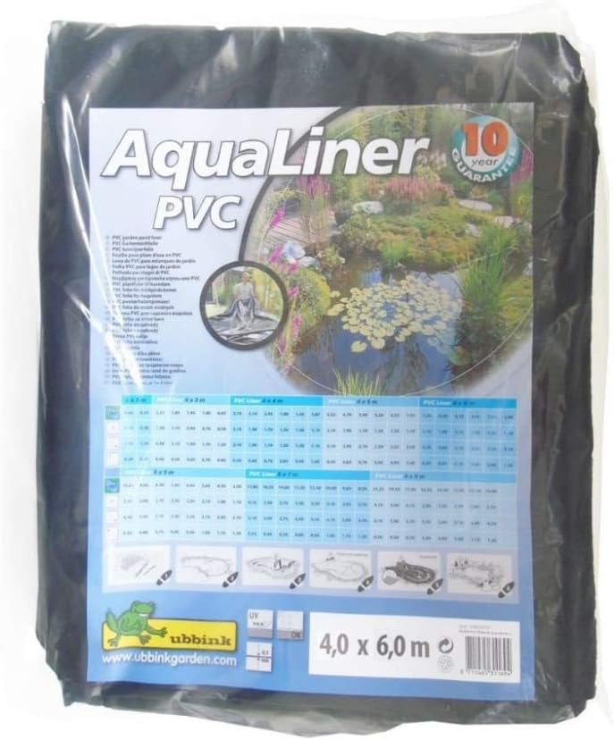 Ubbink Teichfolie Aqualiner 0,5 mm PVC (6m x 4m), 6m x 4m