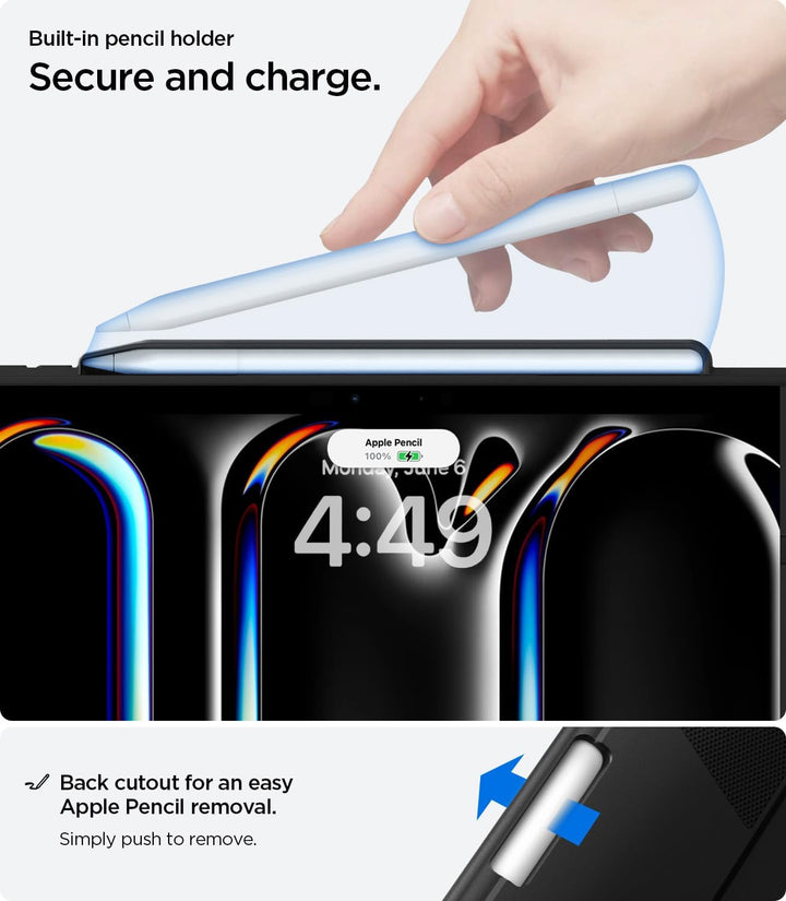 Spigen Rugged Armor Pro Hülle für iPad Pro 11 Zoll M5 (2025) / M4 (2024) Chip Robustes Case Auto Sch