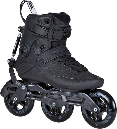 Powerslide Inline Skate Swell Triple Black Syncro 110 Black, für Fitness und Marathon, für Damen und