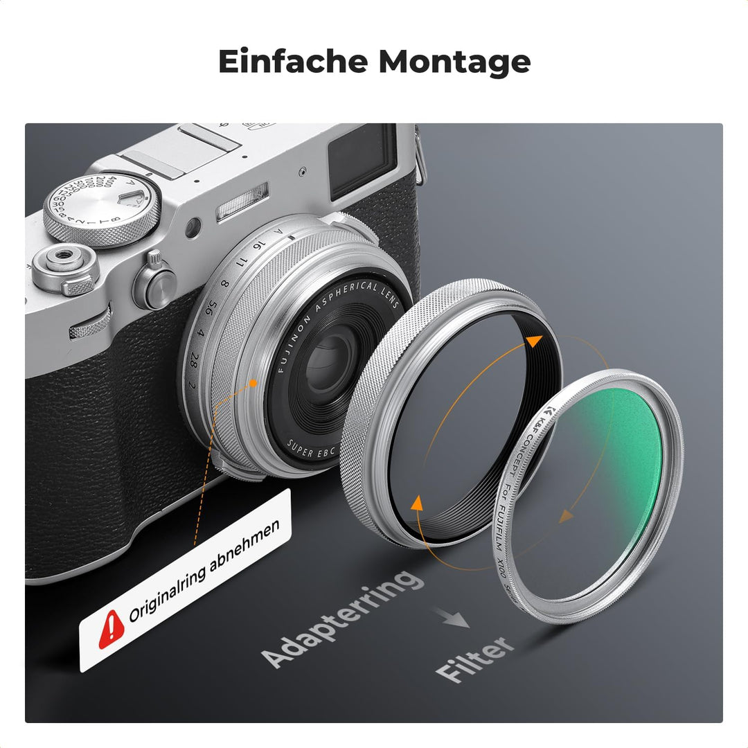 K&amp;F Concept Black-Mist 1/4 Filter für Fujifilm Kamera X100-Serie,Black Promist 1/4 Filter Kompatibel