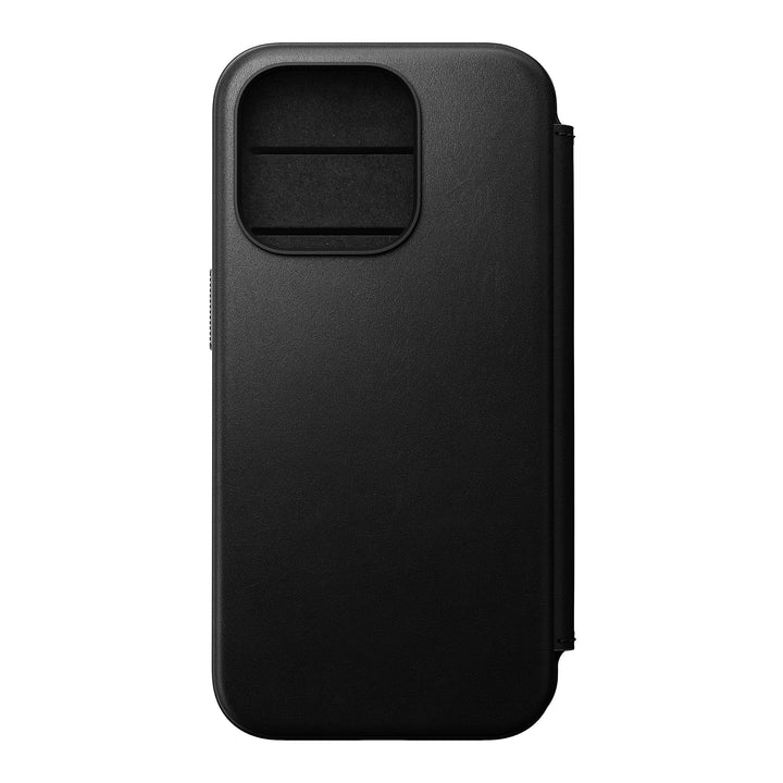 Nomad Moderne Lederhülle für iPhone 15 Pro – Mag Safe Wireless Charging Leder Wallet Case, 3 Kartenf