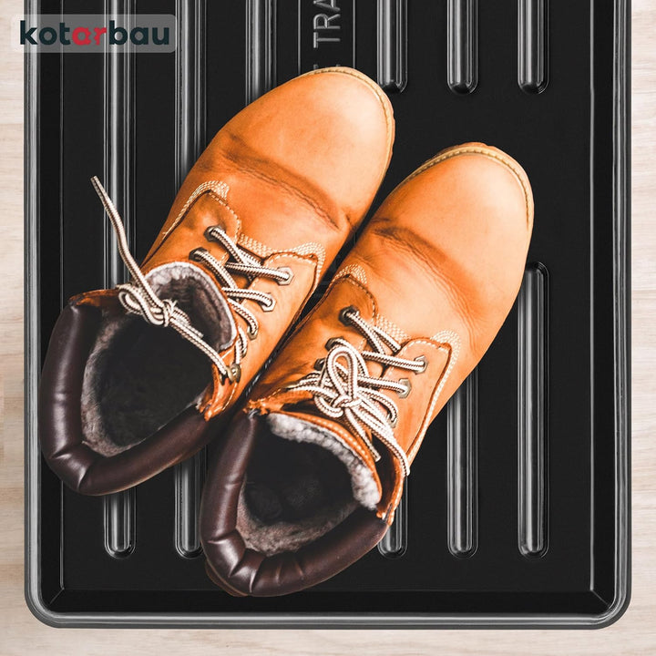 KOTARBAU® Schuhabtropfschale - 60 x 40 cm - Abtropfmatte für nasse Schuhe - Schuhablage für Herbst &amp;