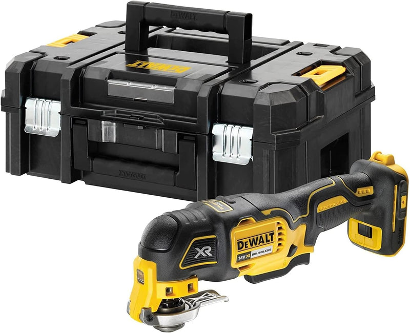 Dewalt 18V oszillierendes Akku-Multi-Tool DCS356NT (bürstenlos, 29-tlg. Zubehör für Schleif- und Säg