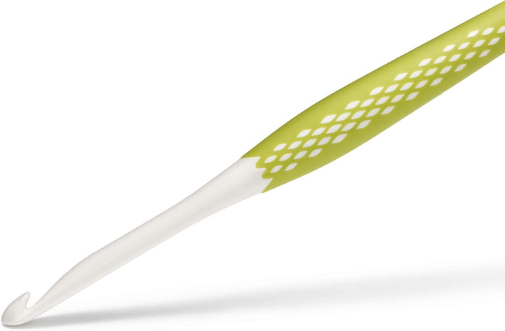 Prym 218440 Wollhäkelnadel Set prym.ergonomics, Kunststoff, multicolor, alabasterweiss, 3,5 mm - 6 m
