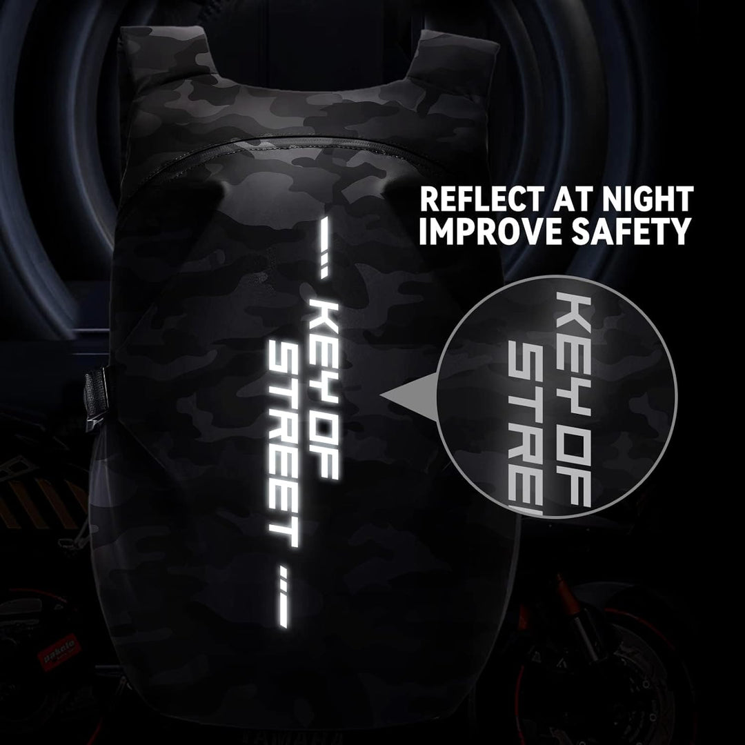 Motorradrucksäcke für Herren, wasserdichter Helmrucksack, Motorradzubehör, Laptoptaschen, Reiserucks