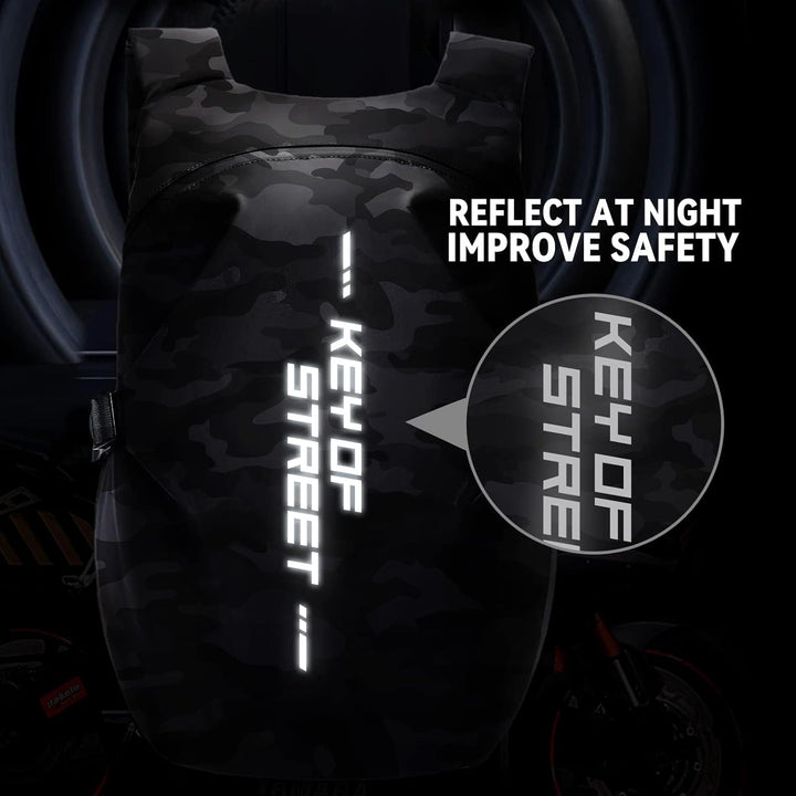 Motorradrucksäcke für Herren, wasserdichter Helmrucksack, Motorradzubehör, Laptoptaschen, Reiserucks