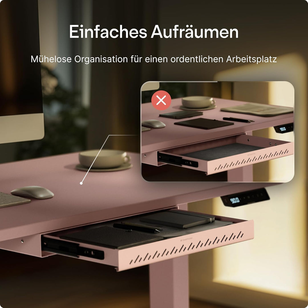 Desktronic Schreibtisch-Organizer, Untertisch-Aufbewahrungsbox, Schreibtisch für Büro Schule Homeoff
