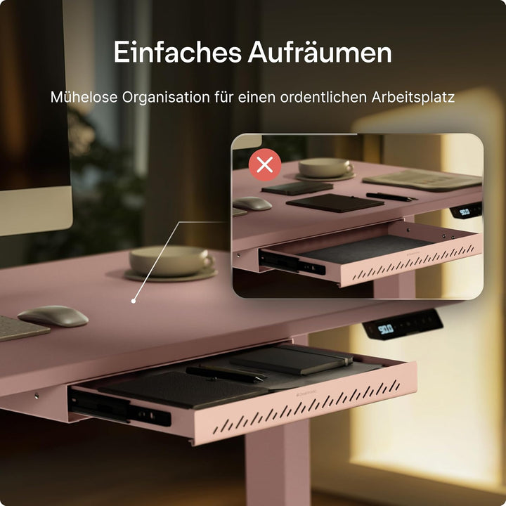 Desktronic Schreibtisch-Organizer, Untertisch-Aufbewahrungsbox, Schreibtisch für Büro Schule Homeoff