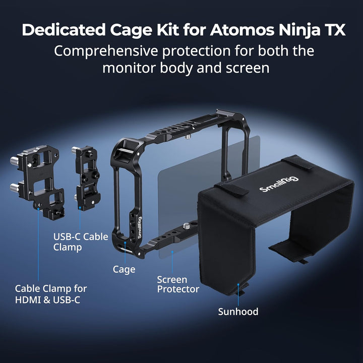 SMALLRIG Monitorkäfig-Kit für Atomos Ninja TX/TX GO, mit integrierten Erweiterungsschnittstellen, fü