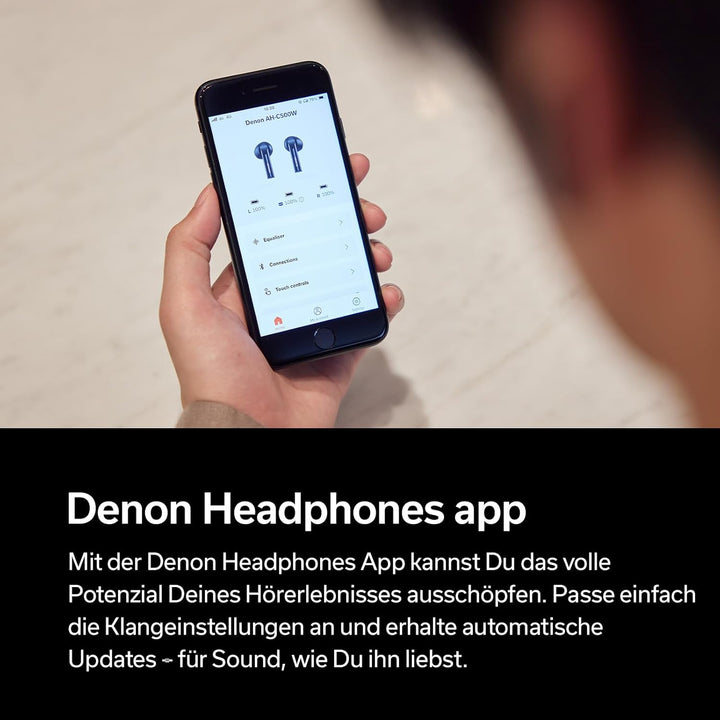 Denon AH-C500W True Wireless In-Ear-Kopfhörer, wasserresistente Bluetooth-Kopfhörer mit eingebautem