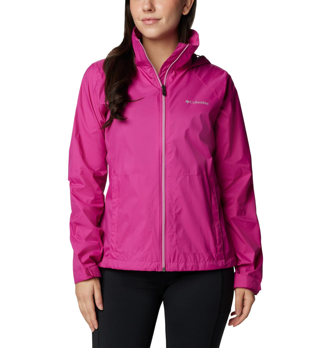 Columbia Damen Waterproof and Breathable Regenjacke S Fuchsia, S Fuchsia