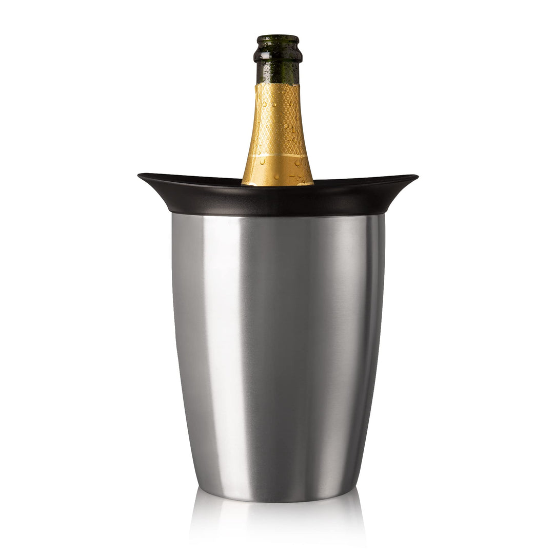 Vacu Vin Champagne Cooler – Active Bottle Chiller – Includes Removable Cooling Sleeve – Keeps Champa