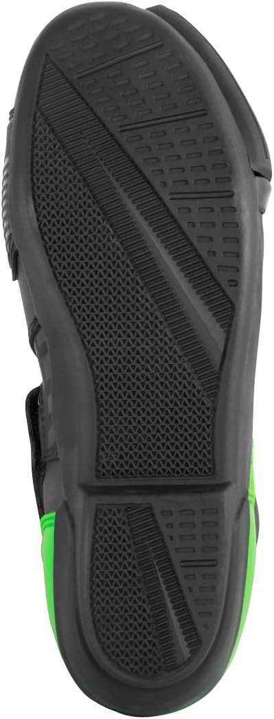 Bogotto Race-X Motorrad Stiefel, schwarz/grün, 47 47 EU Schwarz Grün, 47 EU Schwarz Grün