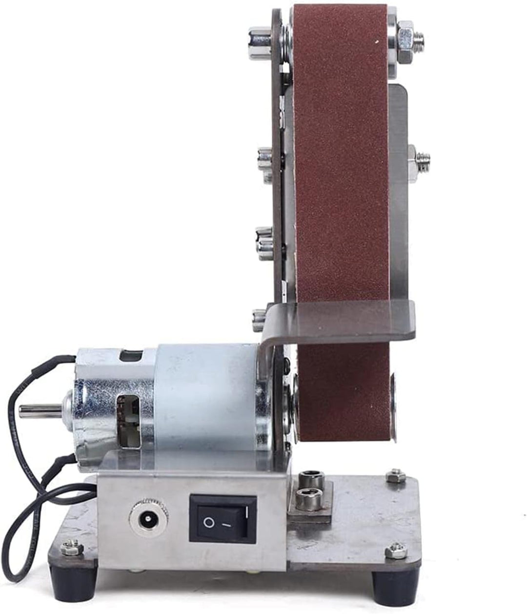 Memows 300W Mini Elektrischer Bandschleifer, DIY Polierschleifmaschine, Multifunktionaler Benchtop V
