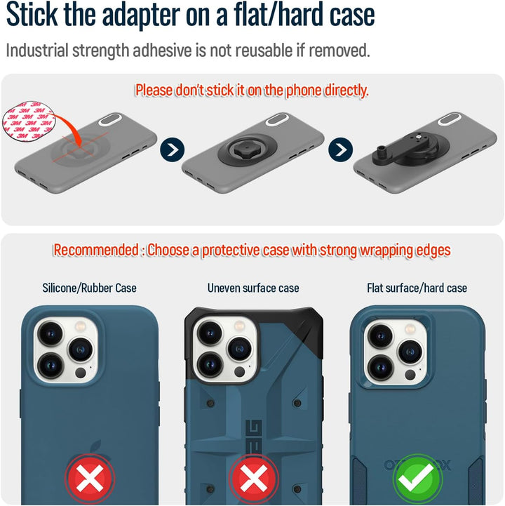 sincetop Bike Phone Mount für Mountain Bicycle, Universal Aluminium Rennrad Vorbaukappe Handyhalter,