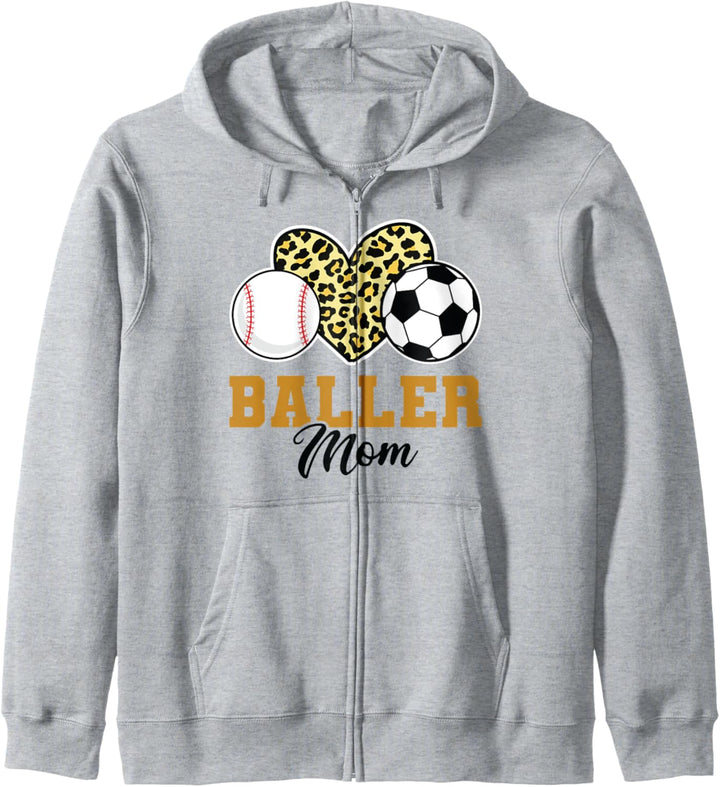 Baller Mama Baseball Kapuzenjacke