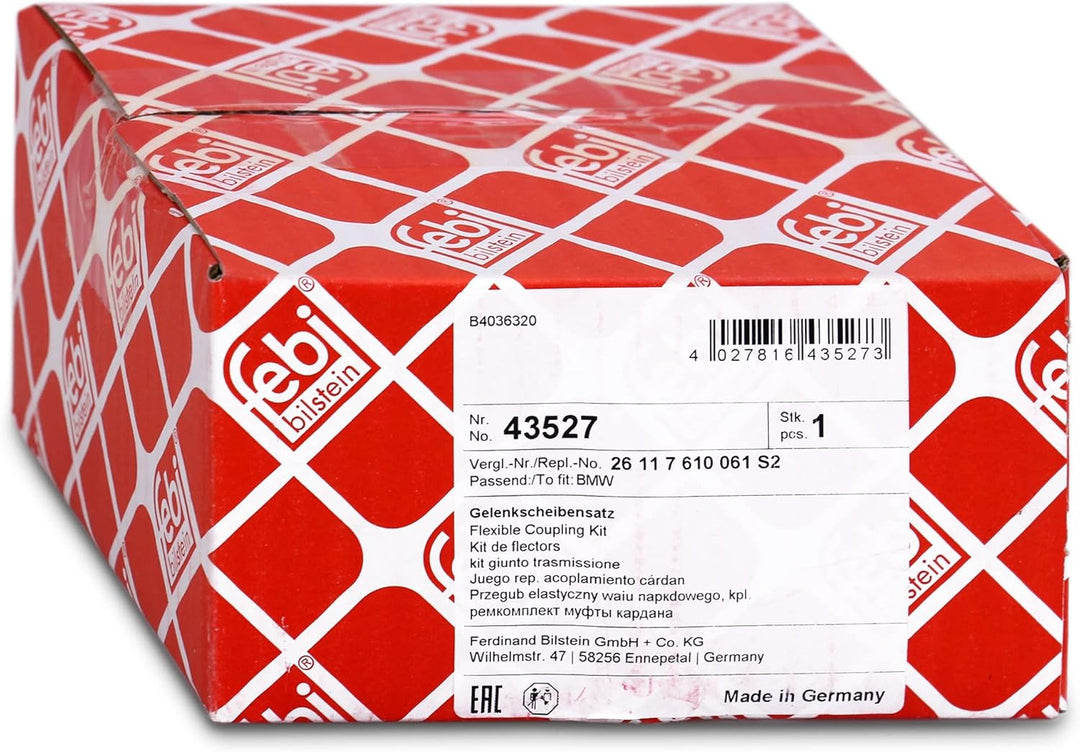febi bilstein 43527 Gelenkscheibensatz für Kardanwelle , 1 Stück